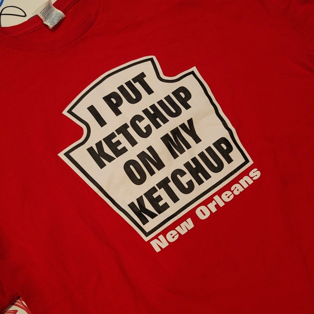 Vintage y2k Ketchup T Shirt XXL